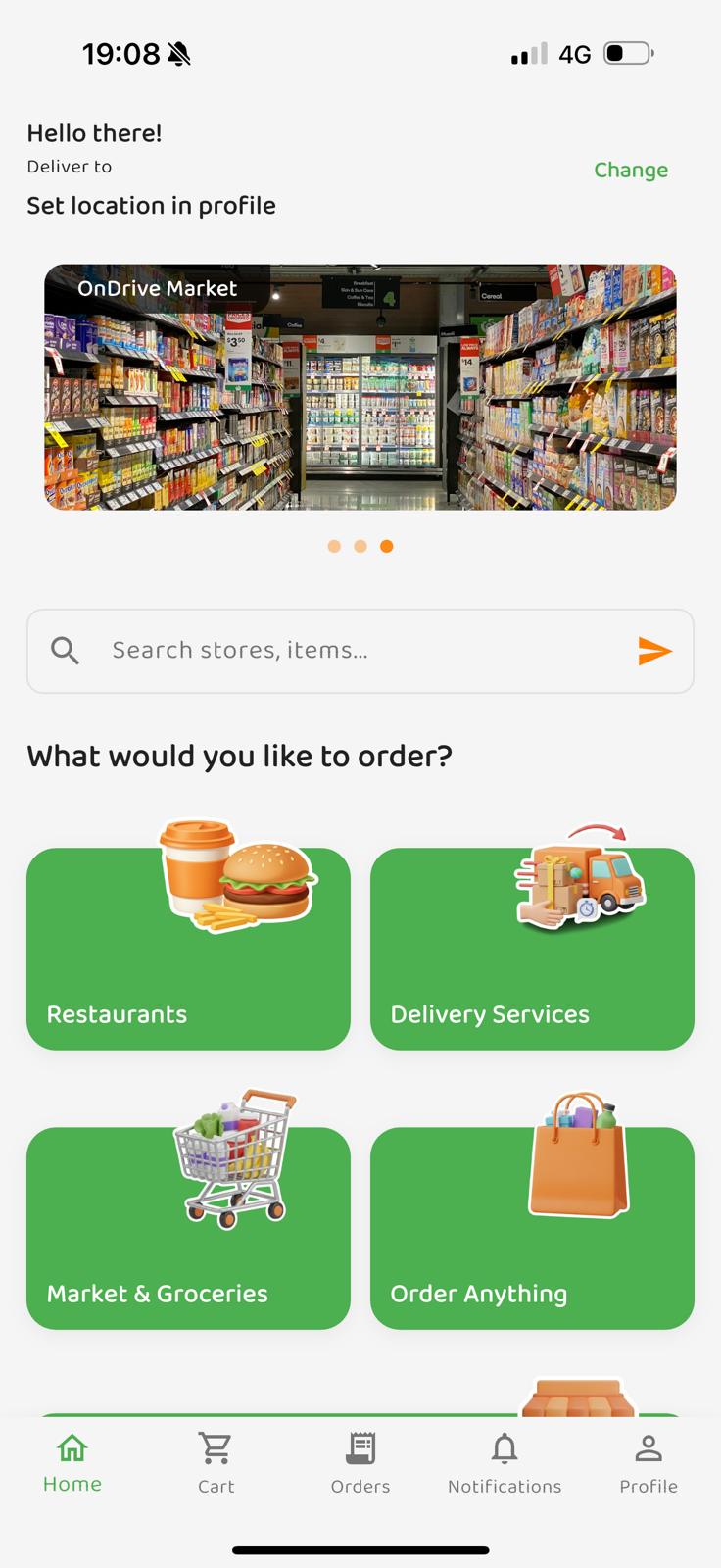 App interface
